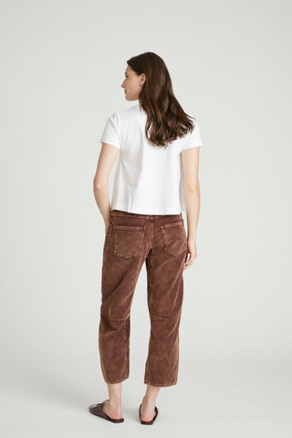 Barbara Barrel - Washed Brown Cord