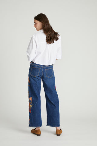 Devin Belted Relaxed Wide Leg - Floral Fantasia